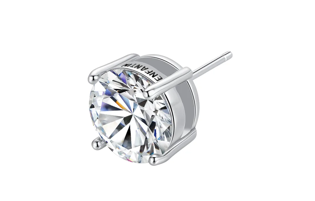 ENFANTIN Zircon Stud Earrings Unisex