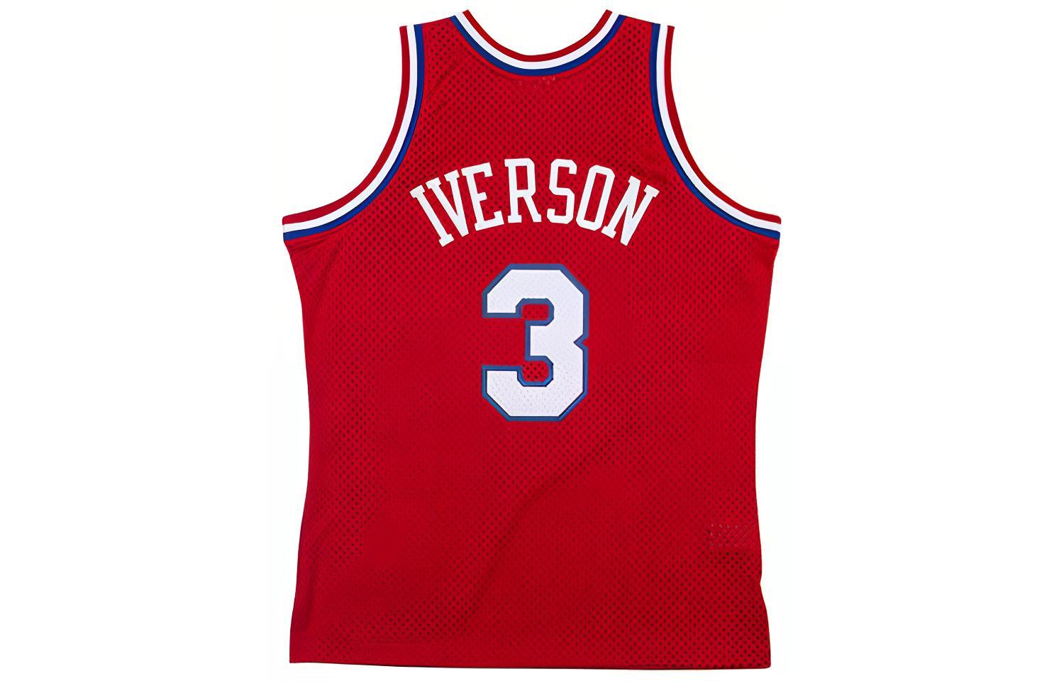 Mitchell Ness Basketball Jersey Unisex Scarlet