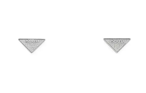 PRADA Stud Earrings Women's Silver