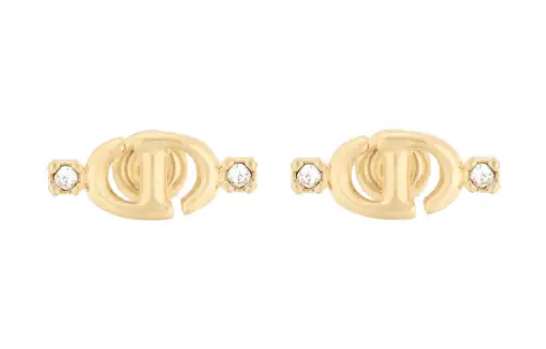 DIOR Metal Stud Earrings Women's