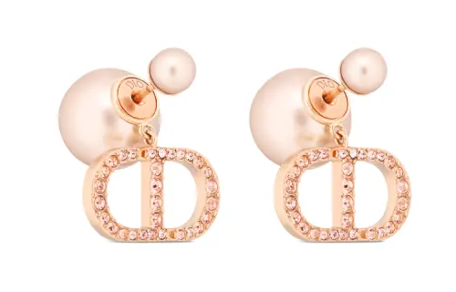 DIOR Stud Earrings Women's Pink