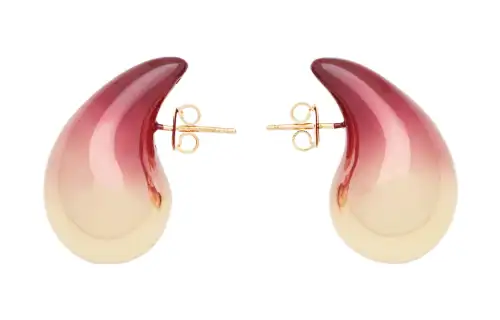 Bottega Veneta Stud Earrings Women's Red