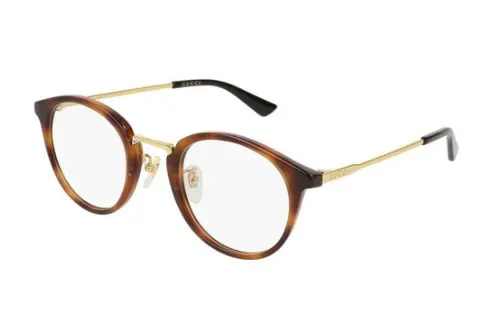 GUCCI Round Eyeglass Frames Men's Tortoiseshell
