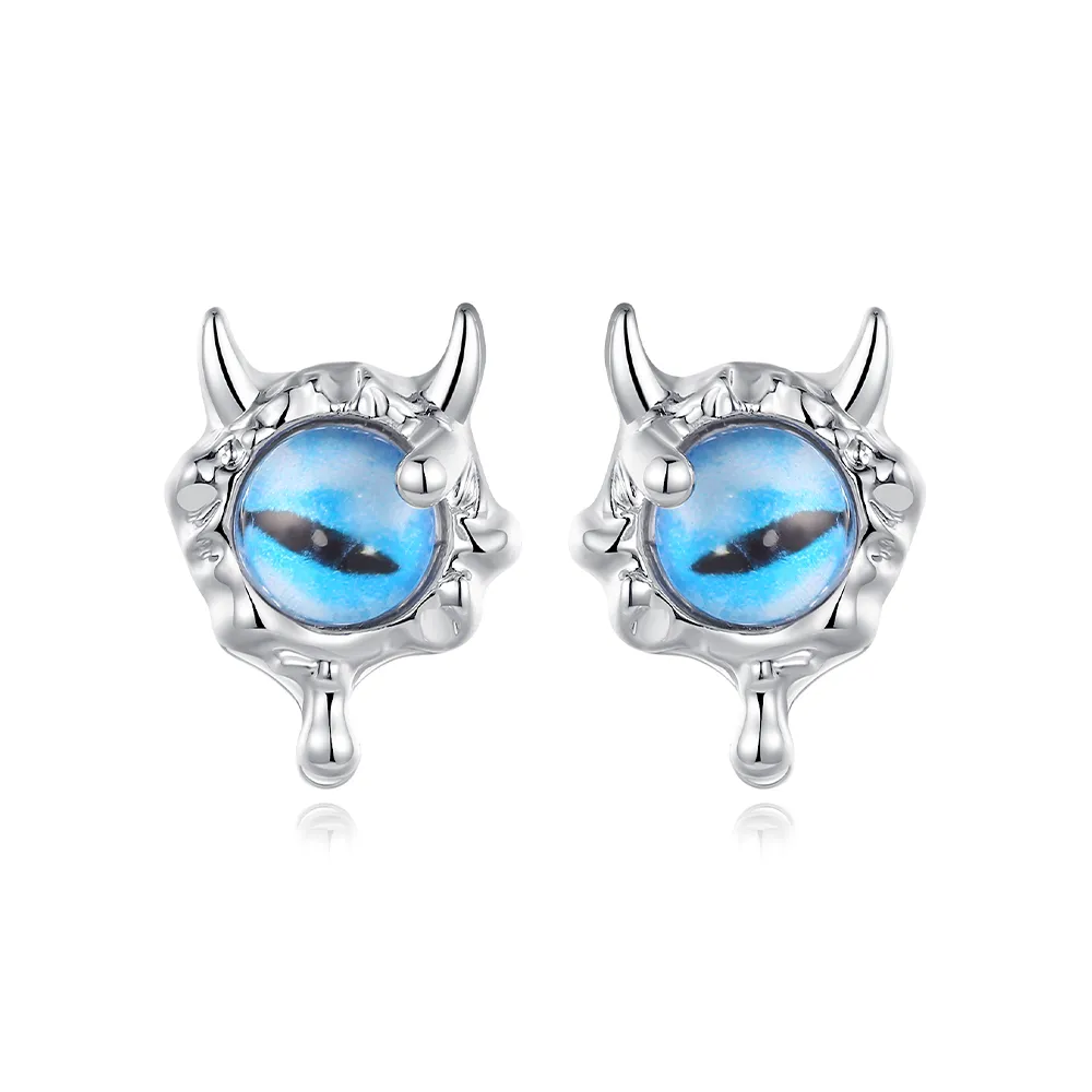 GUDS GAVE 925 Sterling Silver Alloy Resin Stud Earrings Women's
