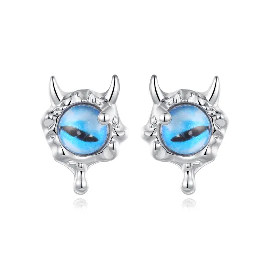 GUDS GAVE 925 Sterling Silver Alloy Resin Stud Earrings Women's