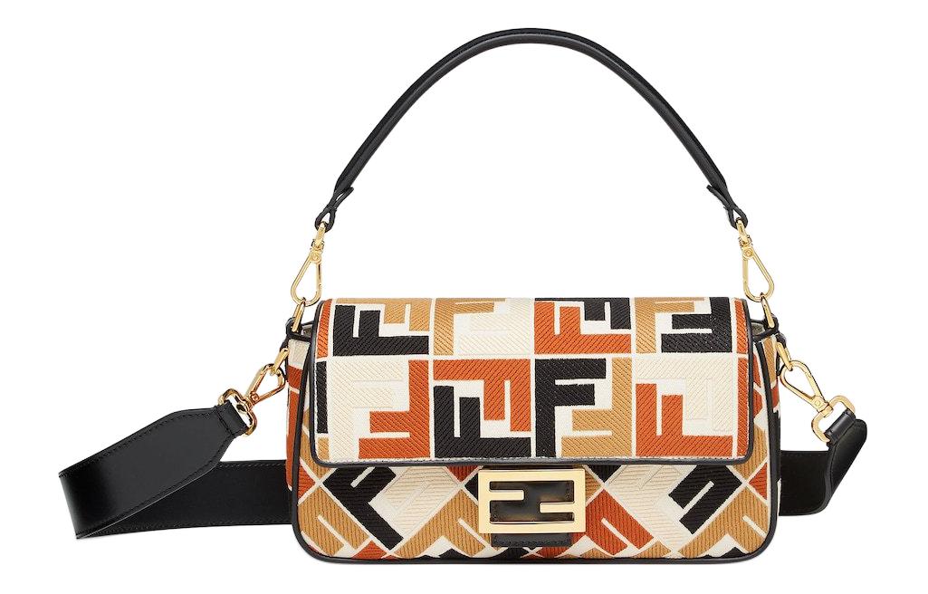 Женская сумка Fendi (коричнево-черная)
