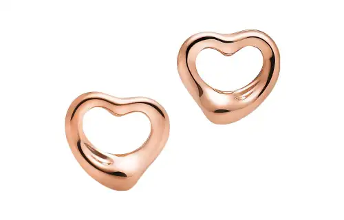 TIFFANY & CO. Elsa Peretti® 18K Rose Gold Stud Earrings Women's