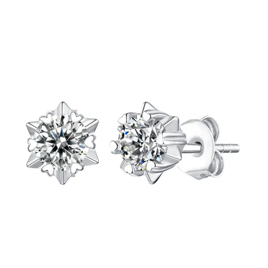 Lady Go 925 Sterling Silver Stud Earrings Women's