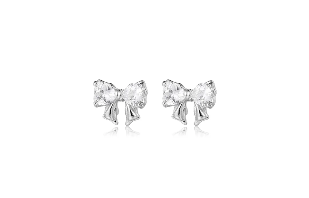 WANLIACC S999 Fine Silver Stud Earrings Women's