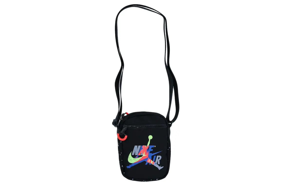 Jordan Polyester Crossbody Bags Small Unisex Black