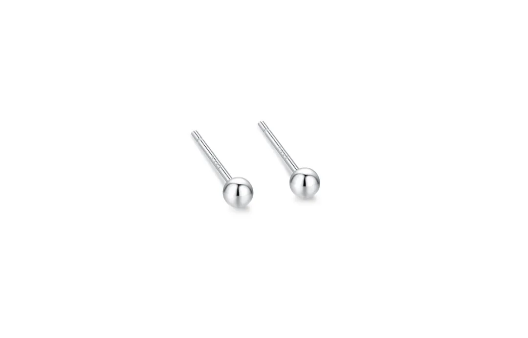 ERROR Sterling Silver Stud Earrings Unisex