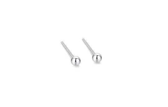 ERROR Sterling Silver Stud Earrings Unisex