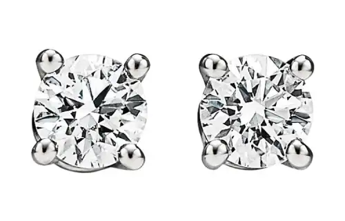 TIFFANY & CO. Platinum Stud Earrings Women's