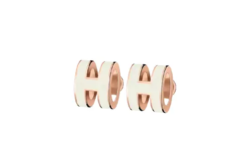 HERMES POP H Stud Earrings Women's