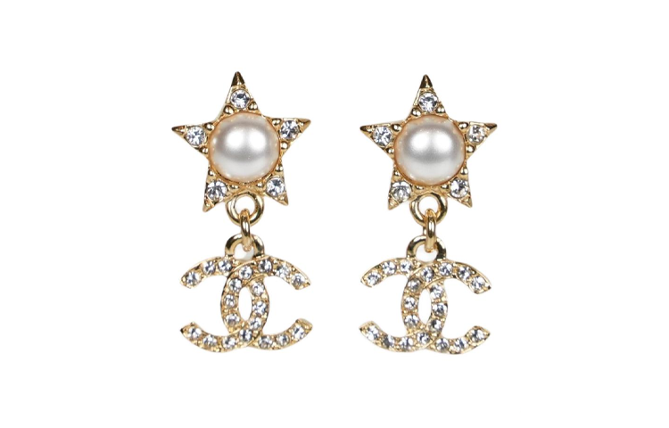 Женские серьги Chanel (золотые)