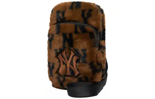 MLB Monogram Collection Polyester Cell Phone Pouch, Shoulder Bag, Crossbody Bag Regular Unisex Brown