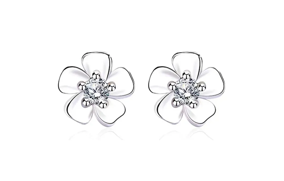CMFY Zircon Stud Earrings Women's