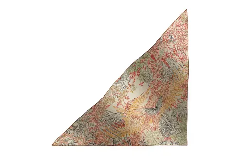 HERMES Flamingo Party Coloriage Shawls Women's Multicolor