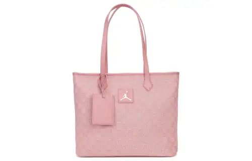 Jordan Water Repellent Fabric Tote Bag, Shopping Bag, Handbag, Shoulder Bag Women's Pink