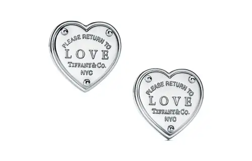 TIFFANY & CO. Return To Tiffany Collection 925 Sterling Silver Stud Earrings Women's Silver