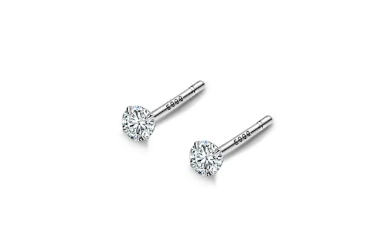 ERROR Sterling Silver Stud Earrings Unisex