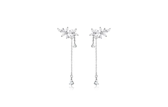 GIFU Zircon Stud Earrings Women's