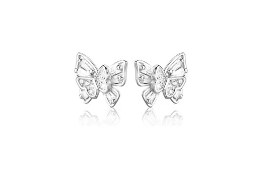 CMFY Alloy Zircon Stud Earrings Women's