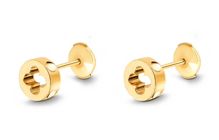 Серьги-гвоздики Louis Vuitton EMPREINTE (золотые)