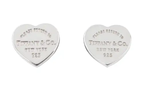 TIFFANY & CO. 925 Sterling Silver Stud Earrings Women's Silver