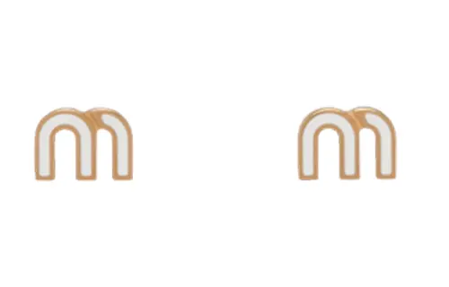 Miu Miu logo-plaque stud earrings