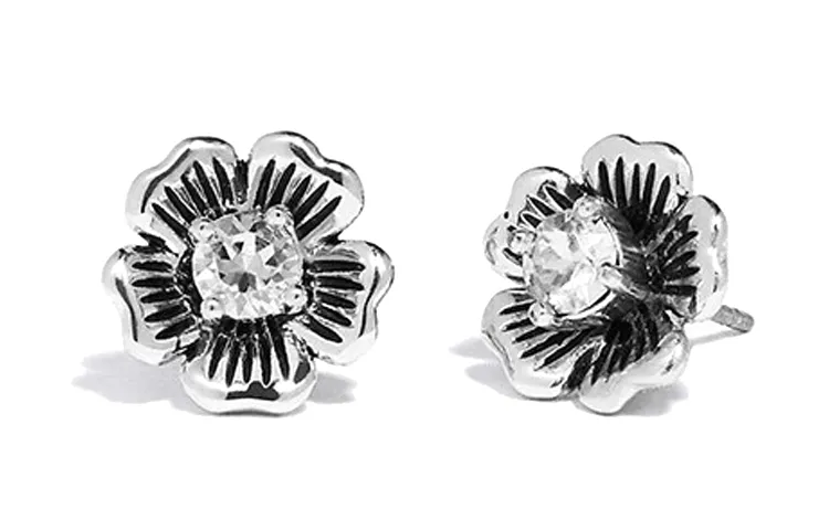 COACH Stud Earrings Women's Silver