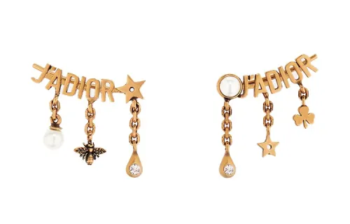 DIOR Metal Stud Earrings Women's