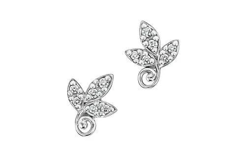 TIFFANY & CO. Paloma Picasso Stud Earrings Women's White Gold