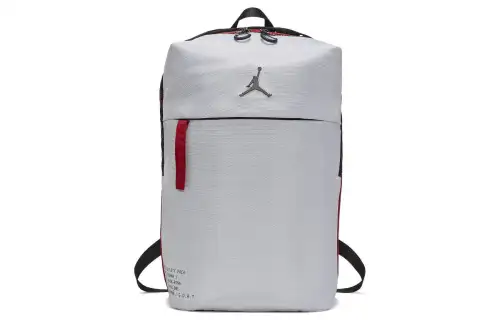 Jordan Polyester Computer Basketball Bag Backpack Regular Unisex White Gray