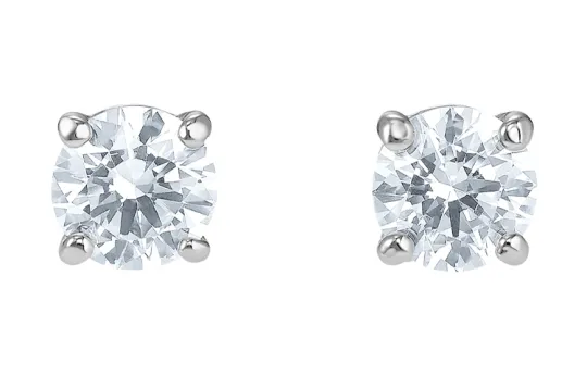 Swarovski Crystal Stud Earrings Women's Transparent