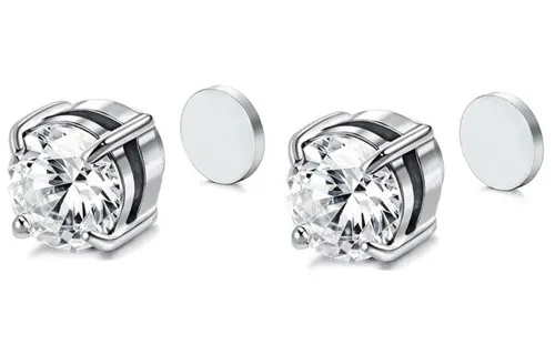 Cooraree Titanium Steel Stud Earrings Unisex