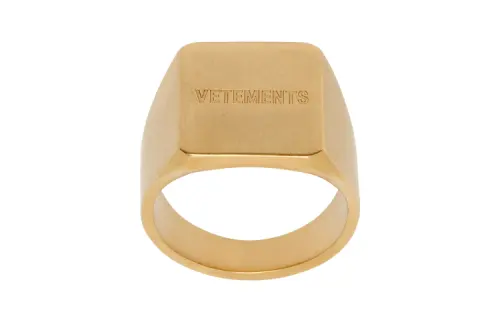 Vetements square-signet ring