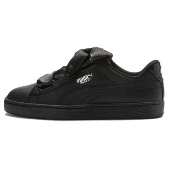 PUMA Basket Series Skateboarding Shoes Women's Low-top Black