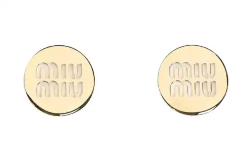 MIU MIU Logo Earrings
