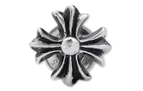 Chrome Hearts 925 Sterling Silver Stud Earrings Men's Silver