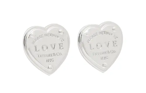 TIFFANY & CO. Sterling Silver Stud Earrings Women's Silver