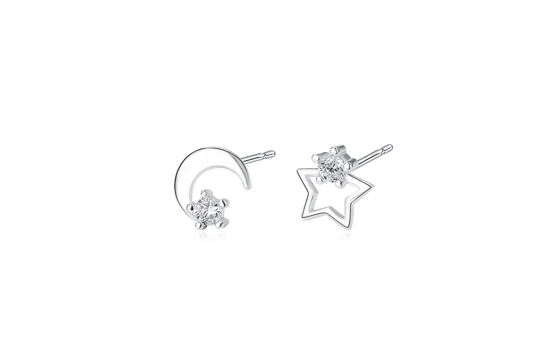 MISS TOOYA Sterling Silver Stud Earrings Women's