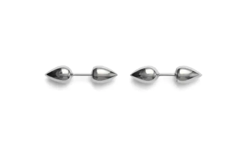 Burberry spear-shaped stud earrings