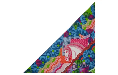 HERMES Knit Scarves Women's Multicolor