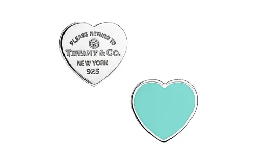 TIFFANY & CO. Return To Tiffany Collection 999 Fine Silver Stud Earrings Women's