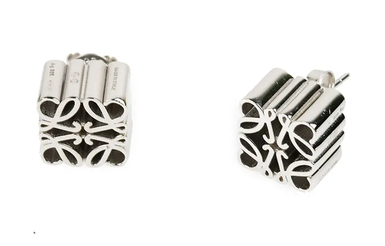 LOEWE Stud Earrings Women's Silver