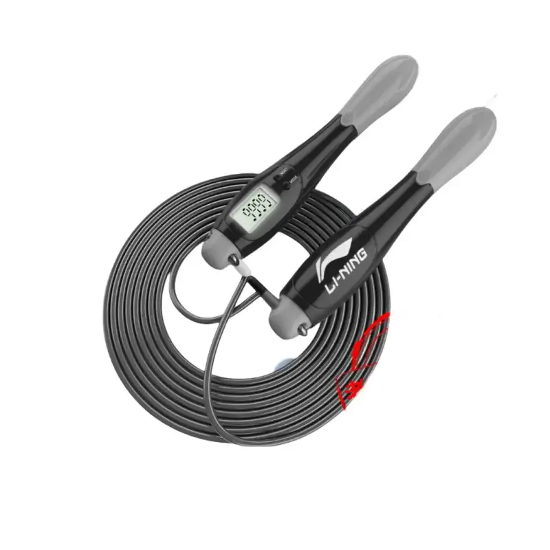 Li Ning, sports smart jump rope for gym for teaching maths, plastic handle for adults, steel wire PVC, material