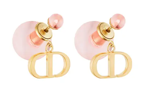 DIOR Metal Stud Earrings Women's