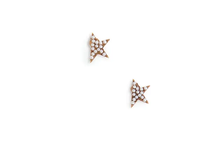 en Goose star-design earrings