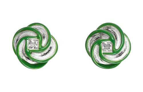 Bottega Veneta Stud Earrings Women's Green